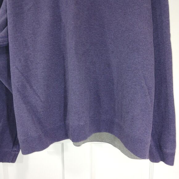 Tommy Bahama Sweater Men XLarge Purple 1/4 Zip Reversible Long Sleeve Pullover - Picture 7 of 16